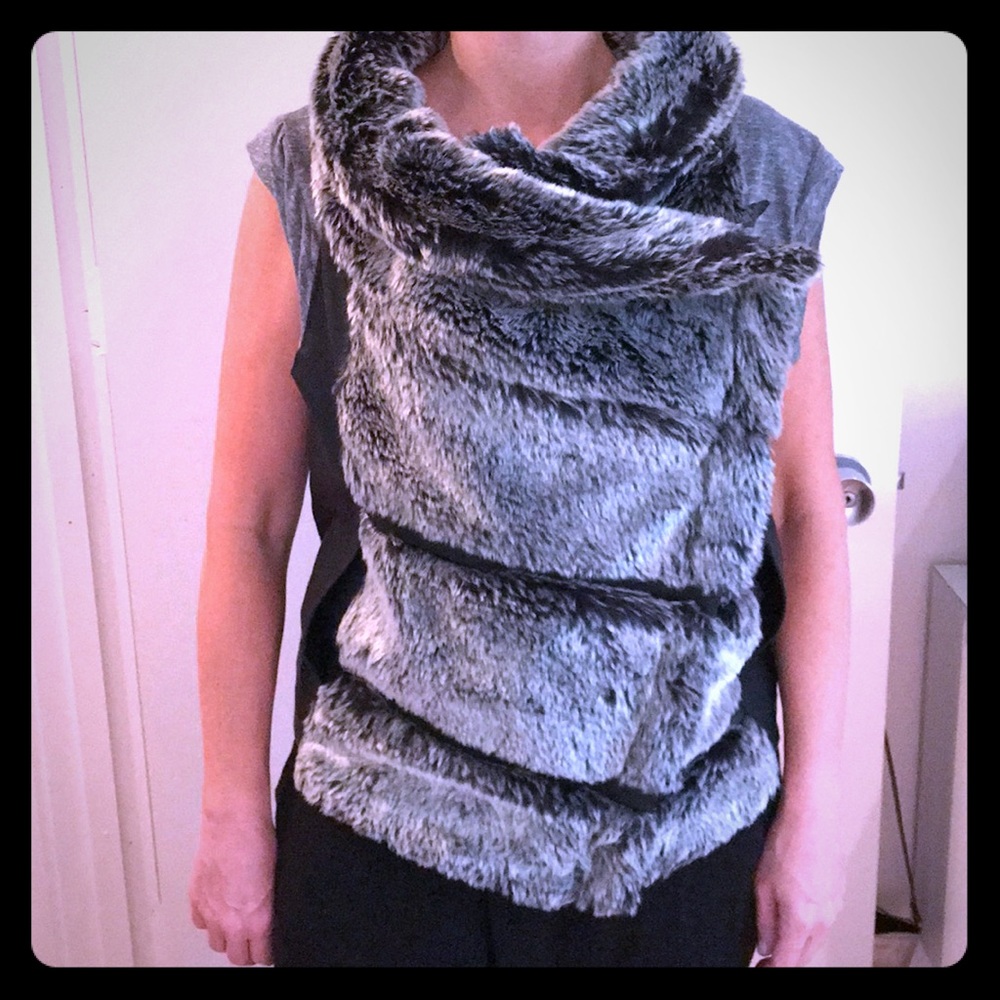 William B fur vest